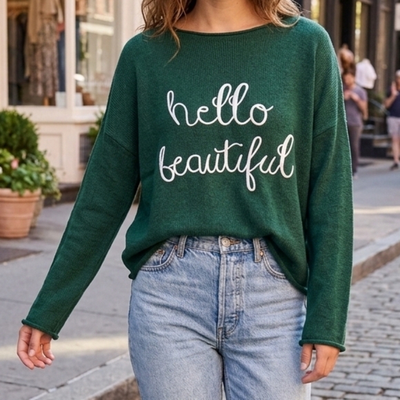 Gilli Sweaters - Sale🤗 Hello Beautiful By Gilli New York Emerald Green Sweater